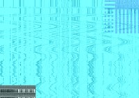 Abstract VHS glitch background, blue design