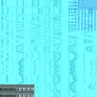 Abstract VHS glitch background, blue design