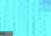 Abstract VHS glitch background, blue design