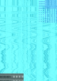 Abstract VHS glitch background, blue design