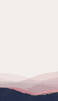 Abstract mountain border mobile wallpaper, beige background
