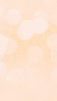 Pastel orange bokeh mobile wallpaper