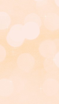 Pastel orange bokeh mobile wallpaper