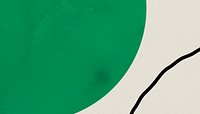 Green circle background, minimal line border