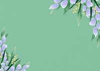 Green Spring background, flower border