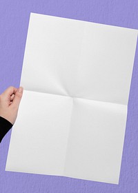 Folded paper background, purple design