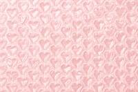 Plastic heart patterned background, cute pink design