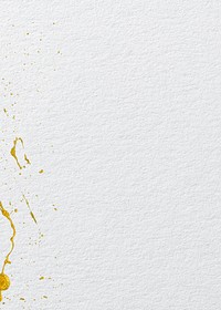 White textured background, gold splash border