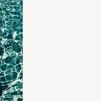 Off-white textured background, pool water border