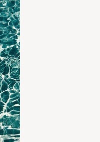 Off-white textured background, pool water border