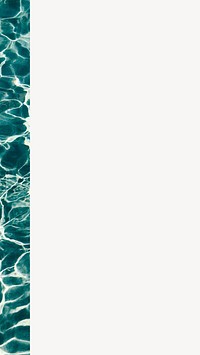 Off-white textured mobile wallpaper, pool water border