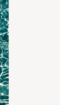 Off-white textured mobile wallpaper, pool water border