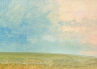 Aesthetic nature landscape background, blue sky illustration