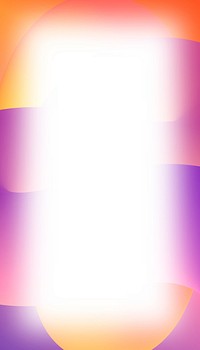 Purple gradient frame phone wallpaper, white background