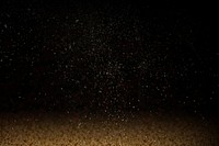 Black background, gold dust border 