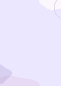 Pastel purple background, organic shapes border