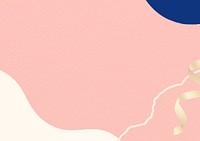 Pink textured background, ribbon border