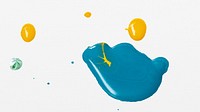 Blue paint splash desktop wallpaper