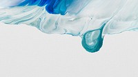 Blue paint smear desktop wallpaper, acrylic textured background