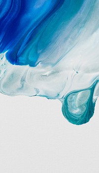 Blue paint smear mobile wallpaper, acrylic textured background