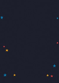 Dark blue sky background, star border