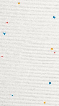 White textured mobile wallpaper, star border