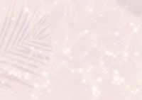 Pastel pink sparkled background, leaf shadow aesthetic