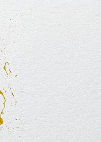 White paper textured background, gold splash border