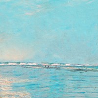 Vintage sea painting background