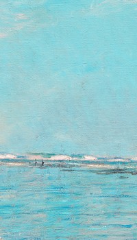 Vintage sea painting mobile wallpaper