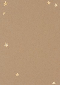 Brown paper textured background, gold star border