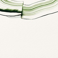 Beige textured background, green paint stroke border