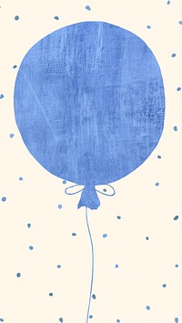 Birthday balloon iPhone wallpaper, beige background