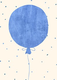 Birthday balloon background, beige design