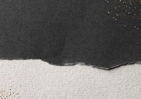 Black textured background, white paper border