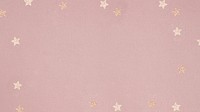 Pastel pink textured desktop  wallpaper, gold stars border