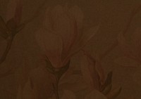 Vintage flower illustration background, brown design