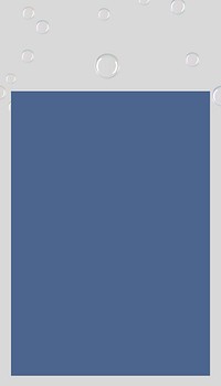 Gray bubble frame iPhone wallpaper, blue design