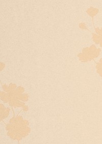 Beige textured background, flower shadow border