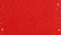 Red textured background, gold glitter border