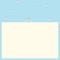 Blue bubble frame background, beige design