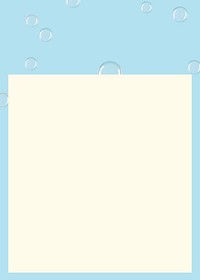 Blue bubble frame background, beige design