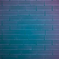 Blue brick wall background, plastic wrap texture