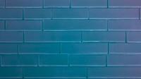 Blue brick wall desktop wallpaper, plastic wrap texture