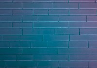 Blue brick wall background, plastic wrap texture