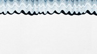 Blue wave border desktop wallpaper