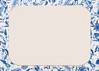 Blue flower frame background