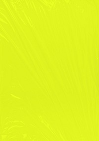 Bright lime yellow background, plastic wrap texture