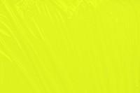 Bright lime yellow background, plastic wrap texture