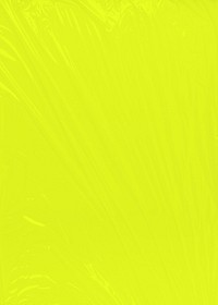 Bright lime yellow background, plastic wrap texture